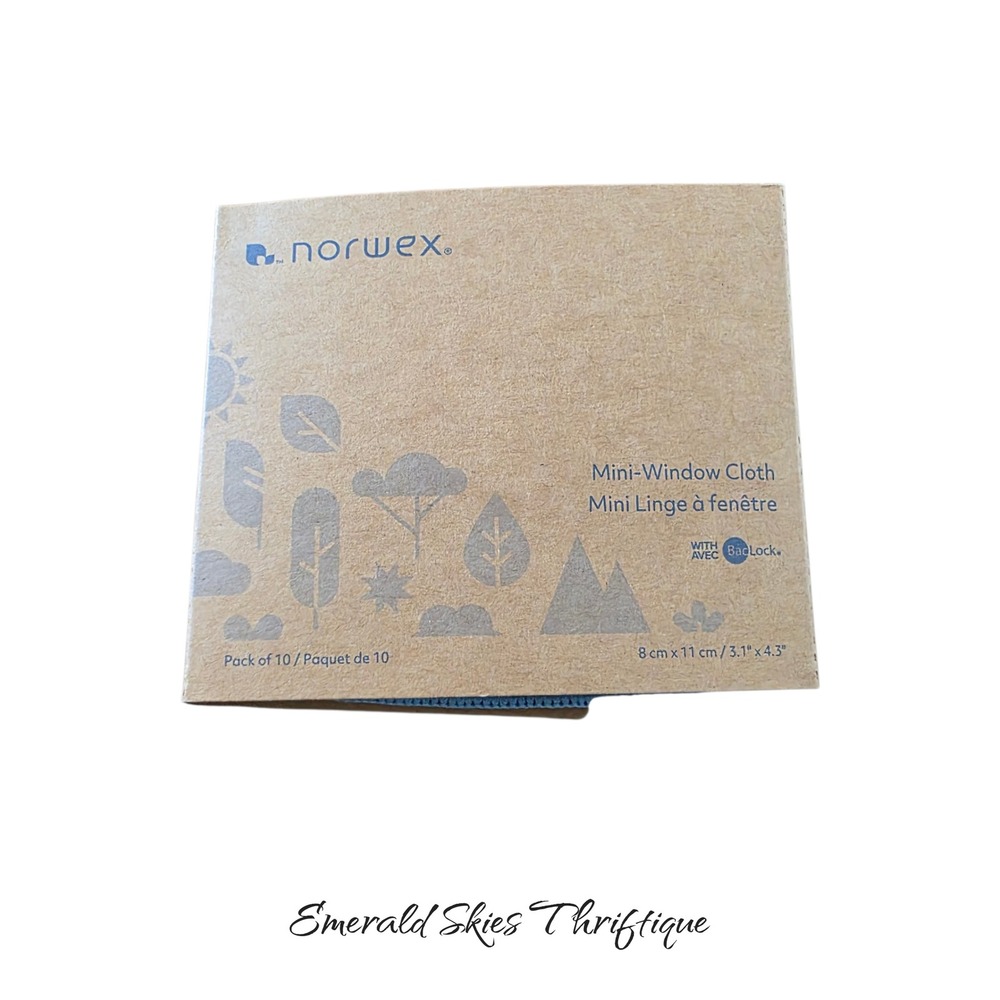Norwex Mini Window Cloth Pack Of 10 Brand New. Glasses wipe, mini wipe free ship